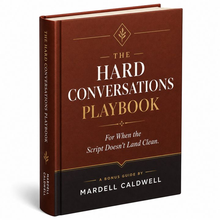 The Hard Conversations Playbook — bonus guide cover mockup